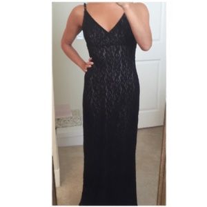 Black Lace Formal Gown